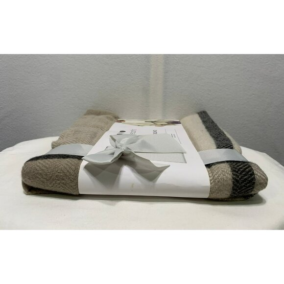 NEW Three Dots Cashmere Blend Wrap With Fringe Detail One Size Fits All - Picture 4 of 11